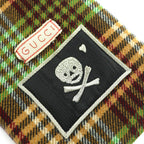 Gucci Checked Pattern Lining GG Horsebit Hooded Long Wool Coat