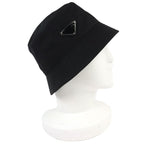 Prada Triangle Logo Re-Nylon Bucket Hat Black