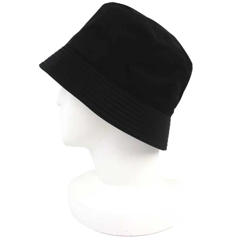 Prada Triangle Logo Re-Nylon Bucket Hat Black