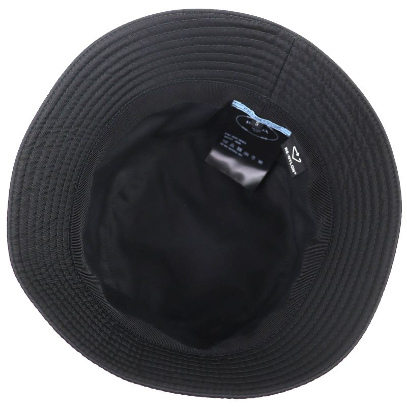 Prada Triangle Logo Re-Nylon Bucket Hat Black