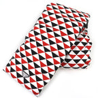 Prada Triangle Logo Hooded All Over Pattern Re-Nylon Down Scarf Red Hoodie