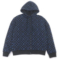 Louis Vuitton Monogram Zip Sle Hoodie Black Blue