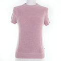 Hermes Made Cashmere Logo Short Sleeve Knit Top