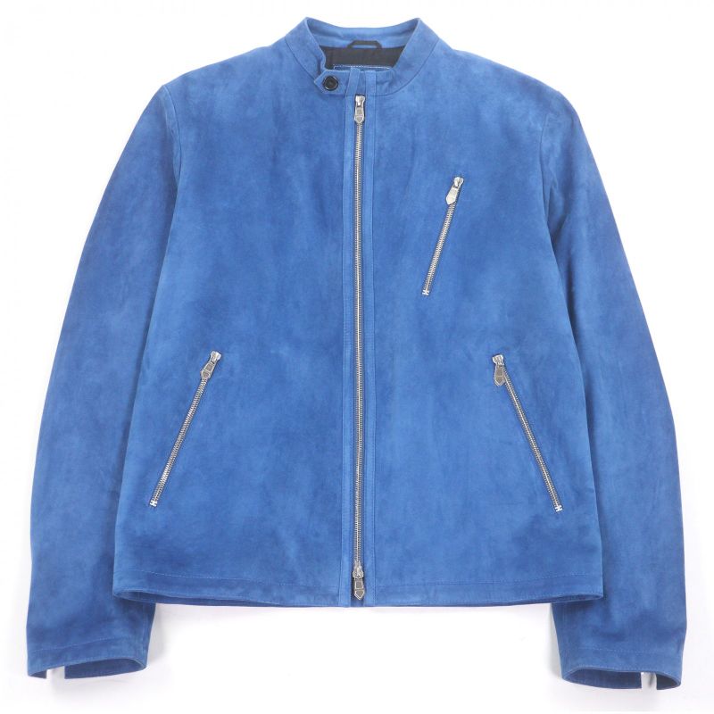 Hermes Commande Particuliere Custom Made Logo Zip Suede Leather Jacket