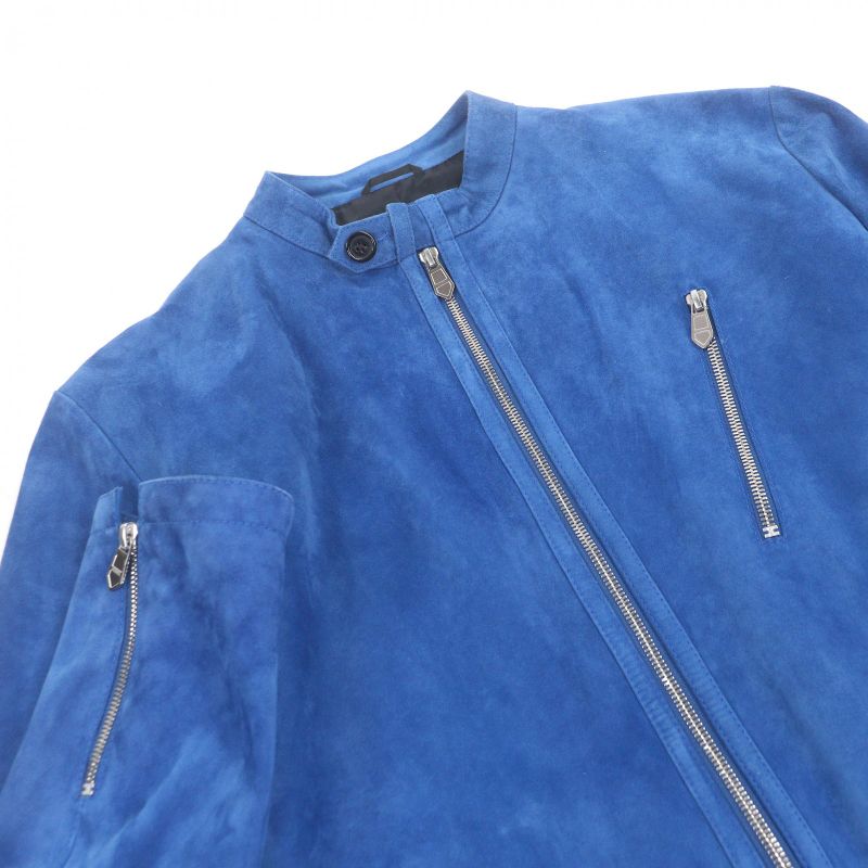 Hermes Commande Particuliere Custom Made Logo Zip Suede Leather Jacket