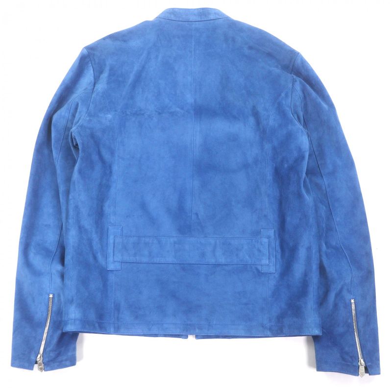 Hermes Commande Particuliere Custom Made Logo Zip Suede Leather Jacket