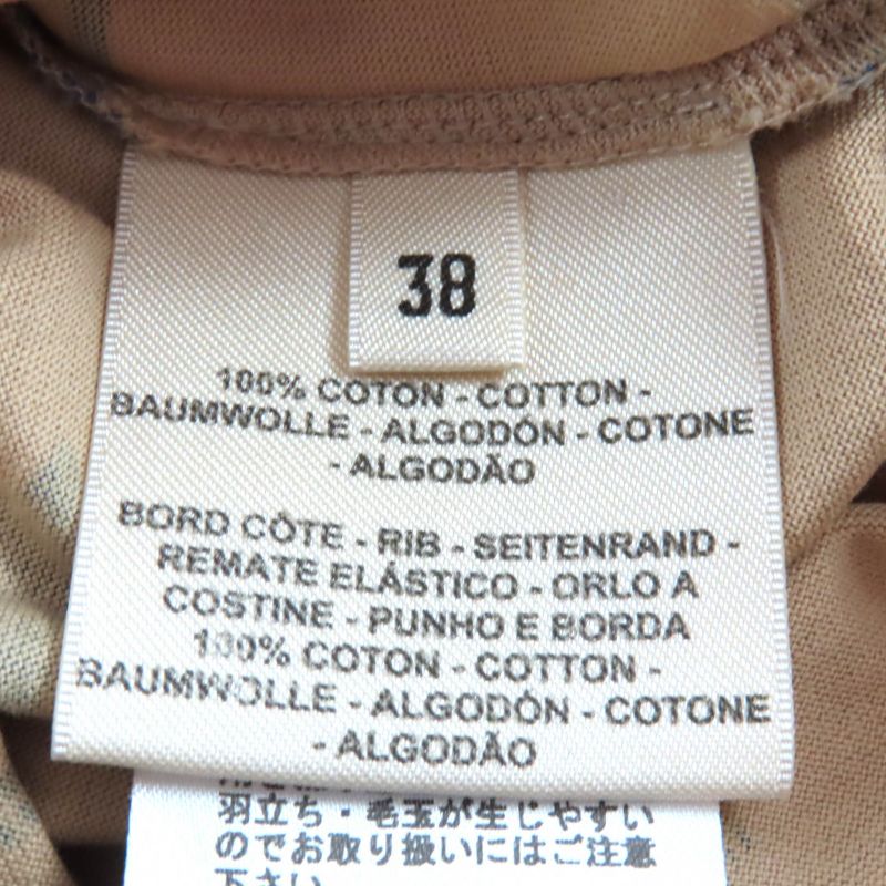 Hermes Fantaisie D Etrier Cotton All Over Pattern Crew Neck Short Shirt