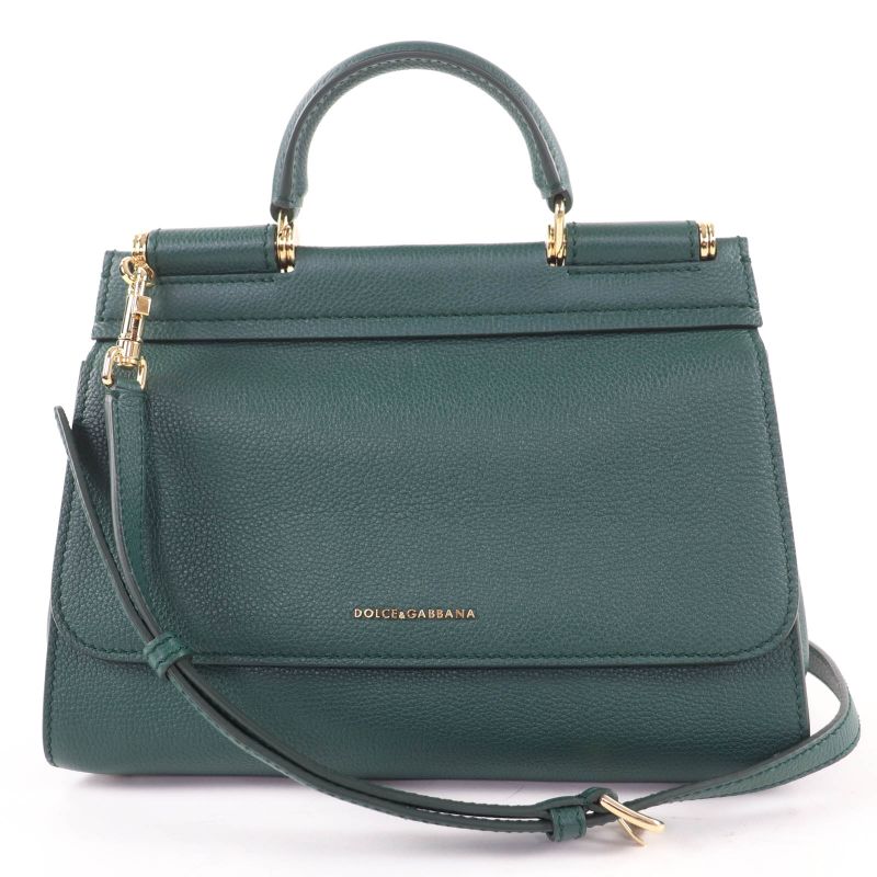 Dolce & Gabbana Sicily Soft Small Leather 2-Way Shoulder Handbag