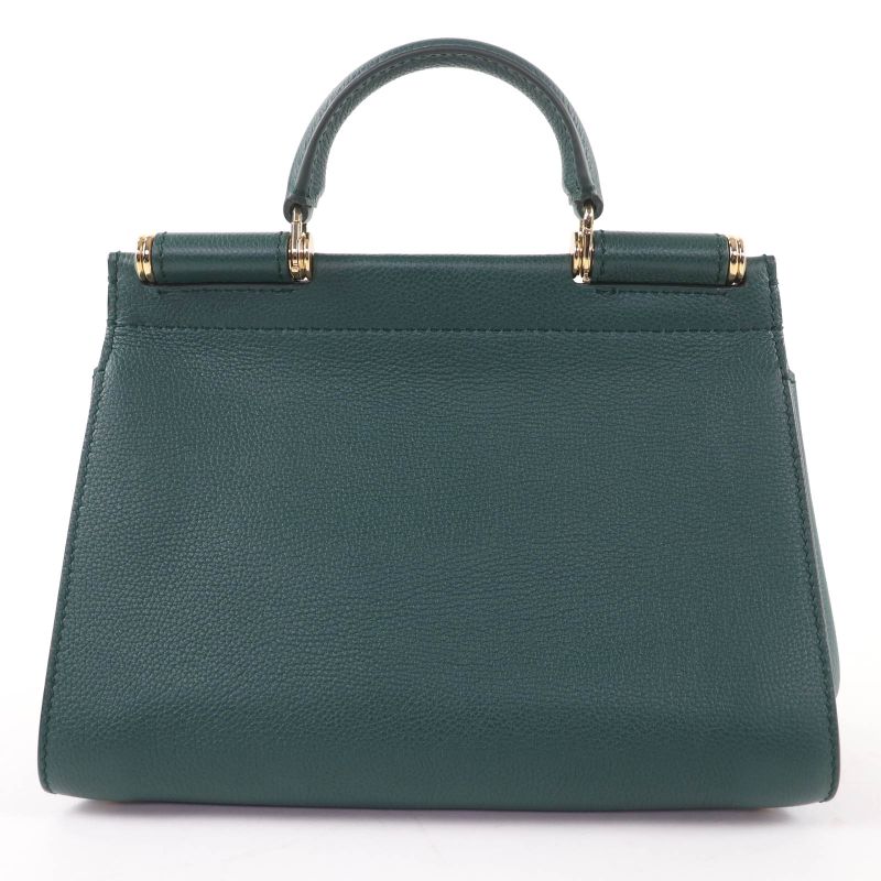 Dolce & Gabbana Sicily Soft Small Leather 2-Way Shoulder Handbag