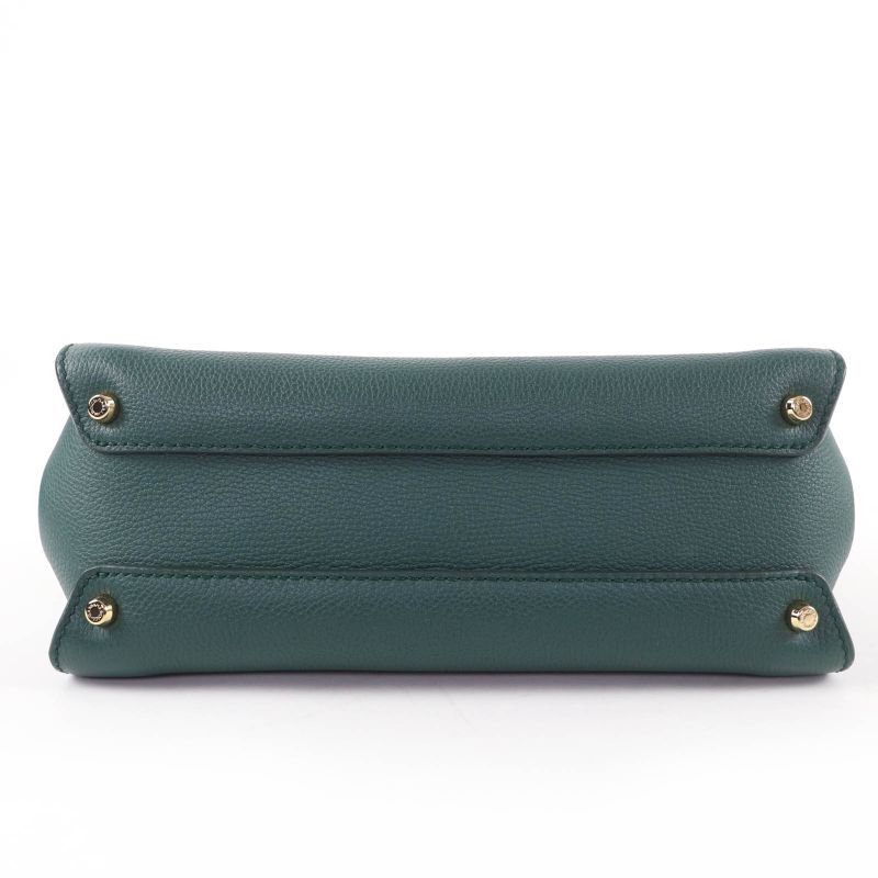 Dolce & Gabbana Sicily Soft Small Leather 2-Way Shoulder Handbag