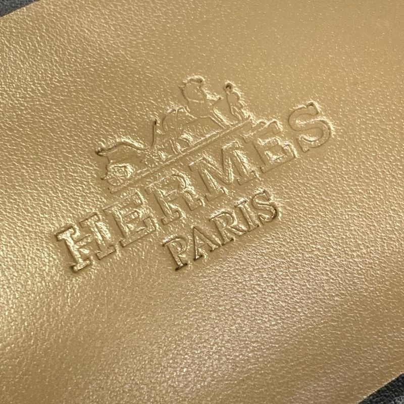 Hermes Mule 37 Carlotta Black Red Multi Silver Leather X Multi