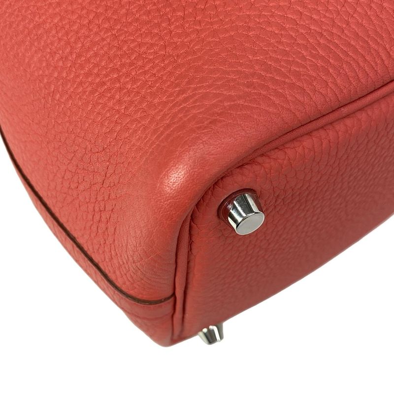 Hermes Handbag Picotin Lock PM Rosewood Silver