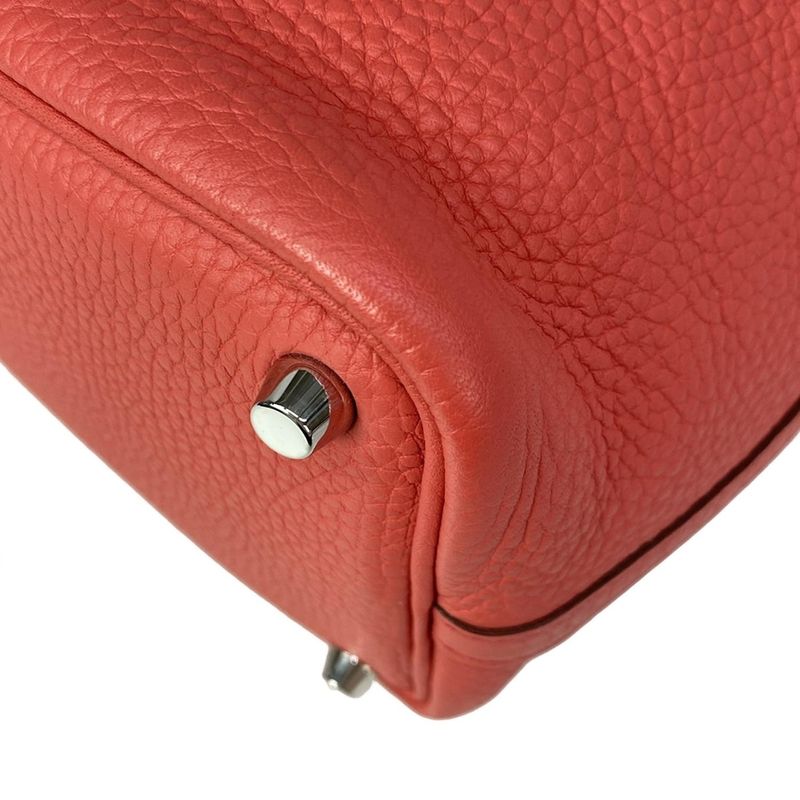 Hermes Handbag Picotin Lock PM Rosewood Silver