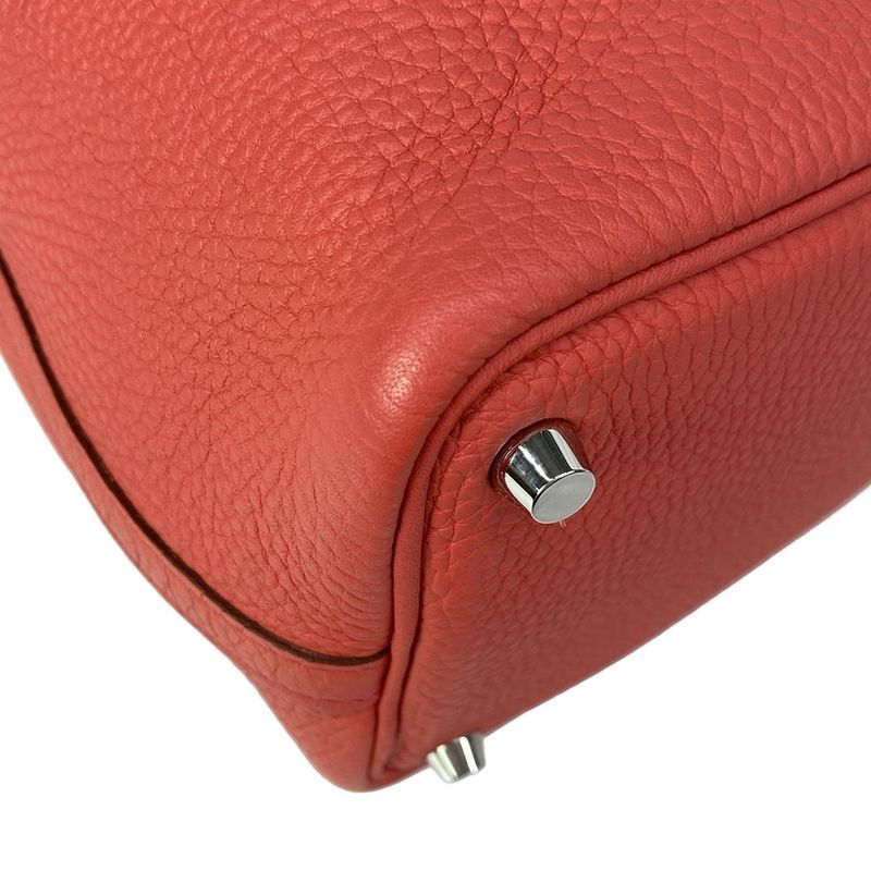 Hermes Handbag Picotin Lock PM Rosewood Silver