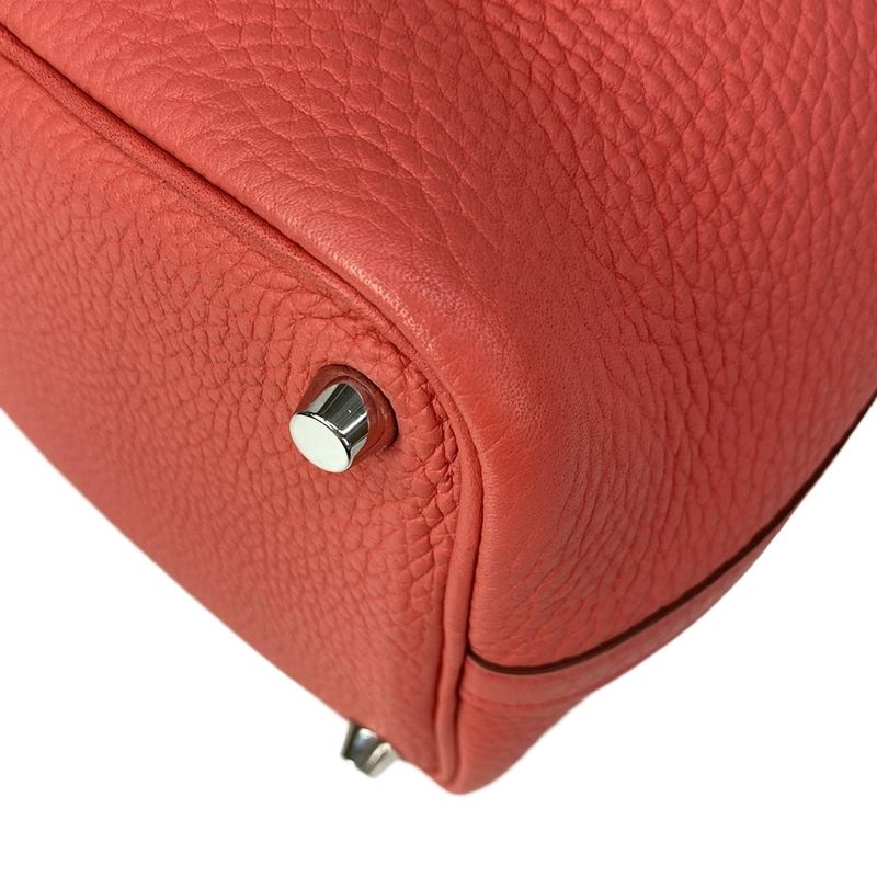 Hermes Handbag Picotin Lock PM Rosewood Silver