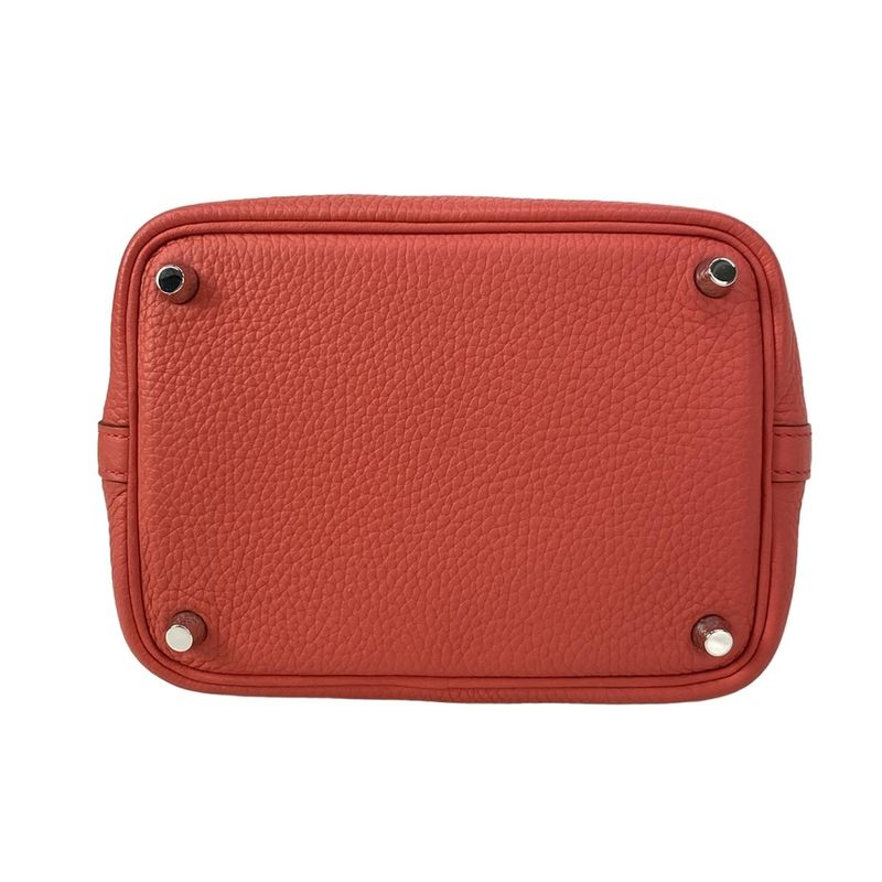 Hermes Handbag Picotin Lock PM Rosewood Silver