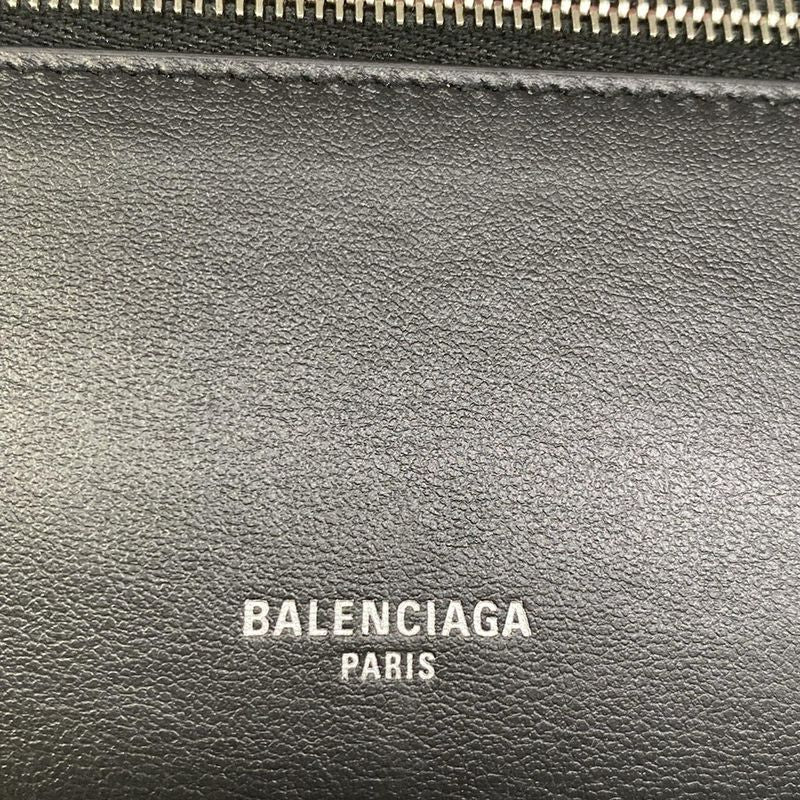 Balenciaga Wallet Black White Leather