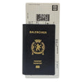 Balenciaga Wallet Black White Leather