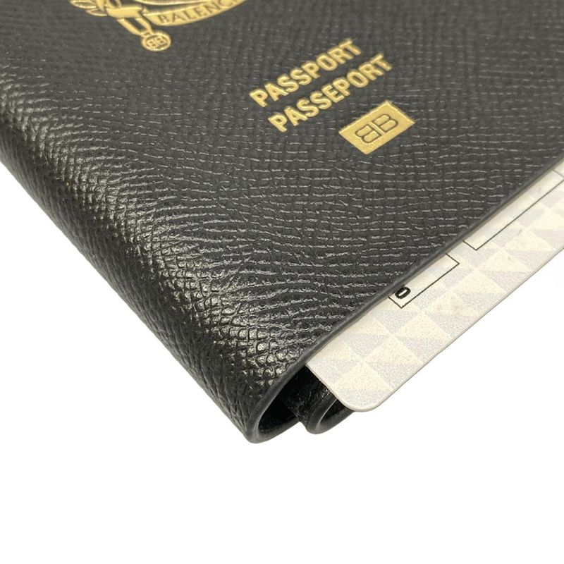 Balenciaga Wallet Black White Leather