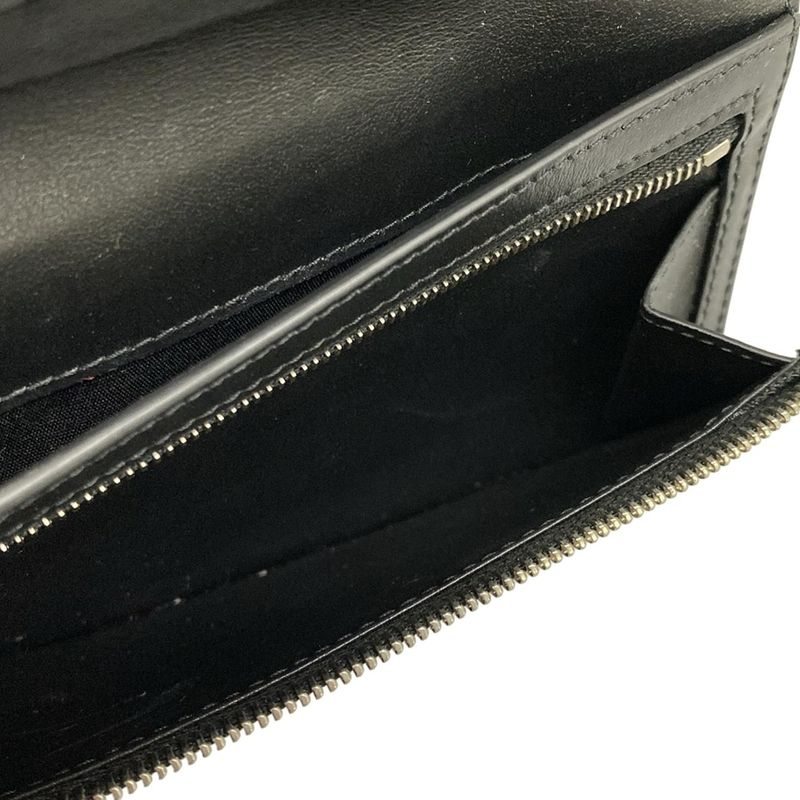 Balenciaga Wallet Black White Leather