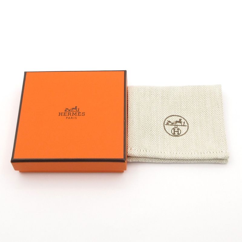 Hermes Earrings Loop Silver