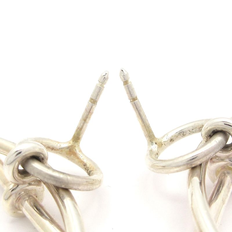 Hermes Earrings Loop Silver