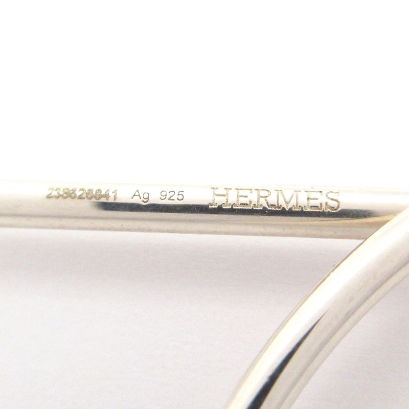 Hermes Earrings Loop Silver