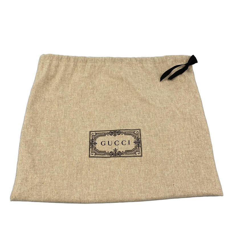 Gucci Shoulder Bag GG Marmont Black Chain Leather