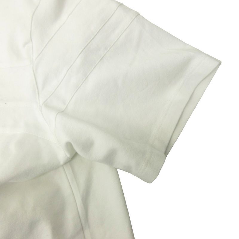 Prada T-Shirt Logo Patch Short Sleeve XS White