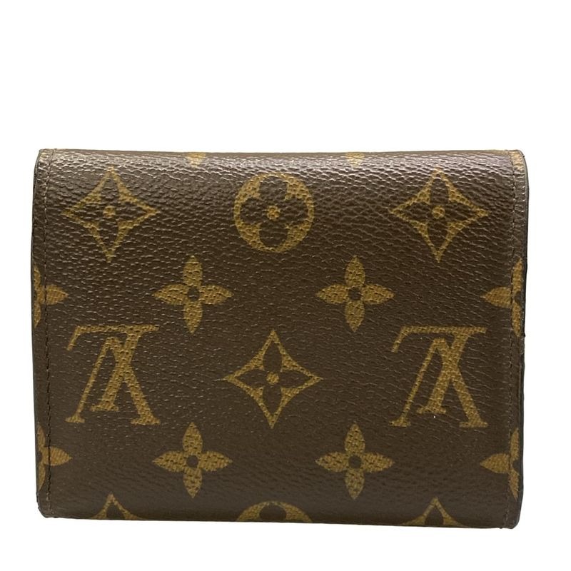 Louis Vuitton Trifold Wallet Monogram Portefeuille Victorine Rose Ballerine