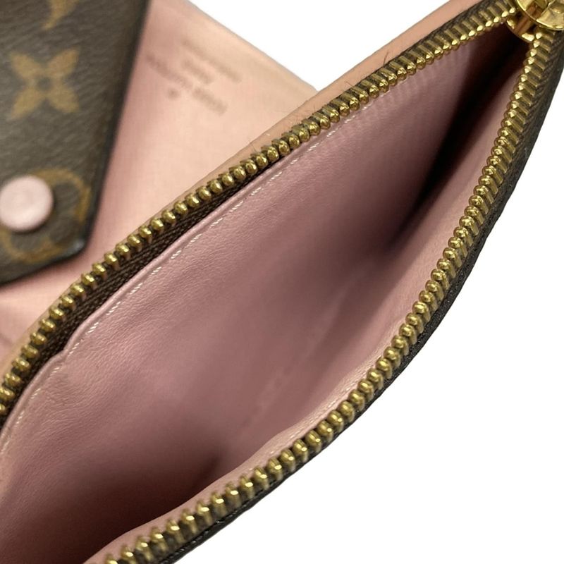 Louis Vuitton Trifold Wallet Monogram Portefeuille Victorine Rose Ballerine