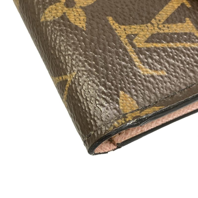 Louis Vuitton Trifold Wallet Monogram Portefeuille Victorine Rose Ballerine