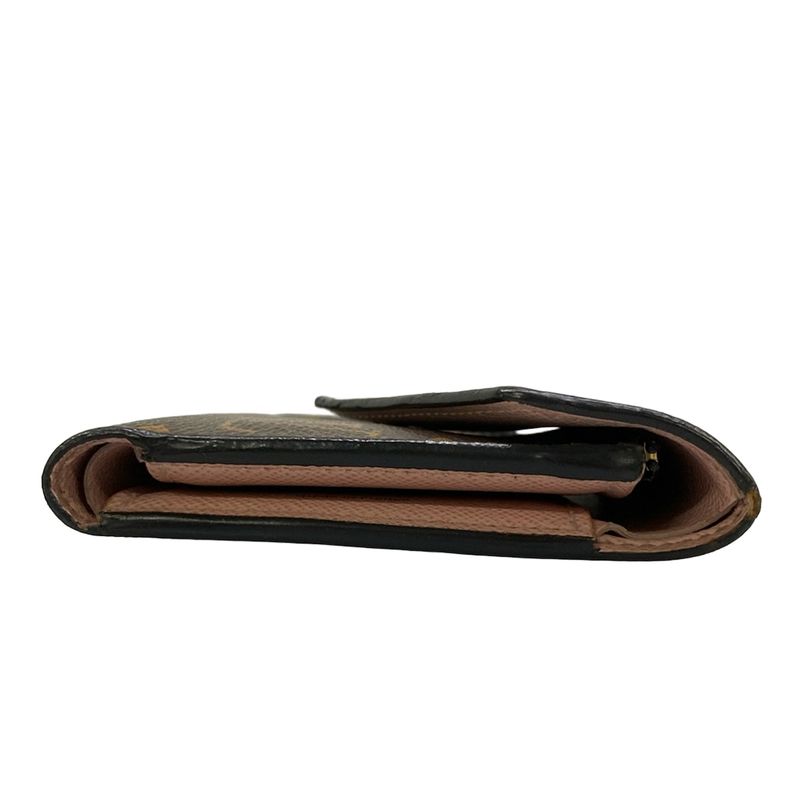 Louis Vuitton Trifold Wallet Monogram Portefeuille Victorine Rose Ballerine