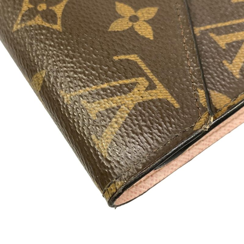 Louis Vuitton Trifold Wallet Monogram Portefeuille Victorine Rose Ballerine