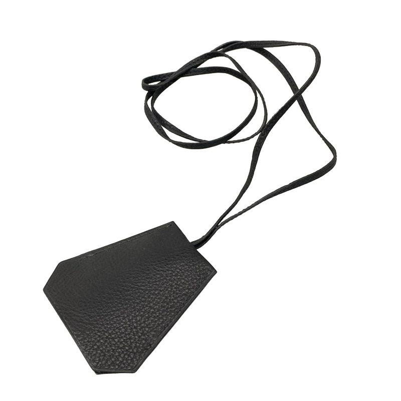 Hermes Key Holder Leather with Black Clochette Key Ring