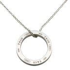 Tiffany & Co Necklace Circle Silver Pendant