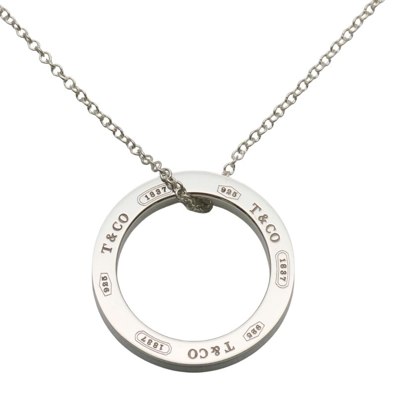 Tiffany & Co Necklace Circle Silver Pendant