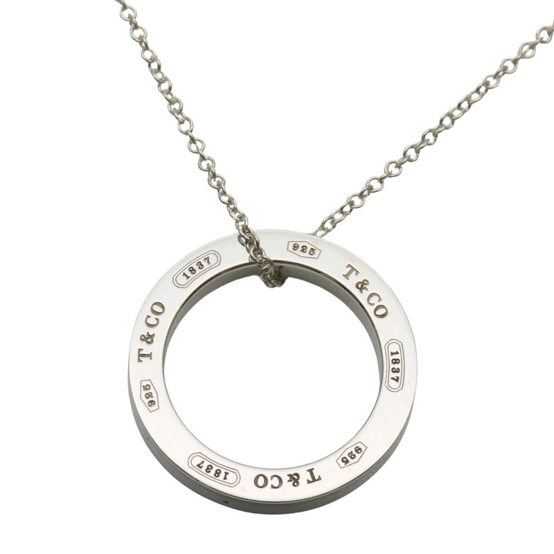 Tiffany & Co Necklace Circle Silver Pendant