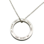 Tiffany & Co Necklace Circle Silver Pendant