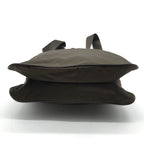 Prada Nylon Tessuto Triangle Logo Brown Shoulder Bag — view 4