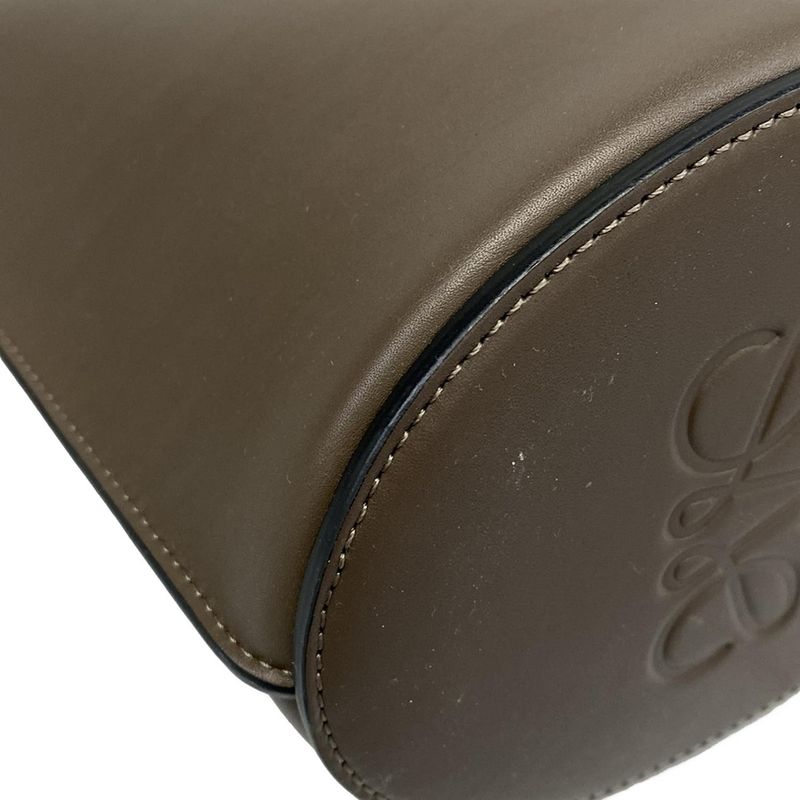 Loewe Gate Bucket Bag Dark Brown Dark