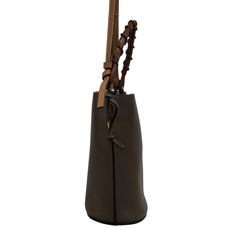 Loewe Gate Bucket Bag Dark Brown Dark