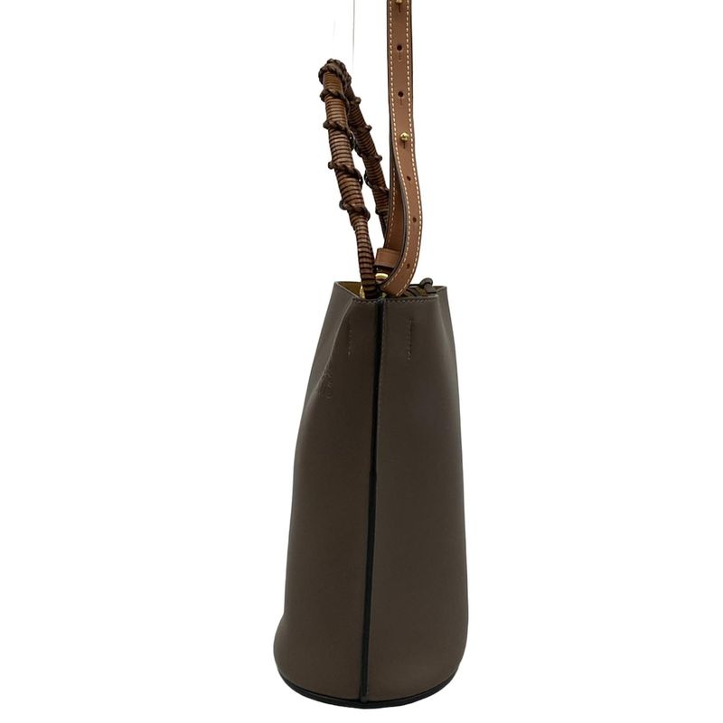 Loewe Gate Bucket Bag Dark Brown Dark