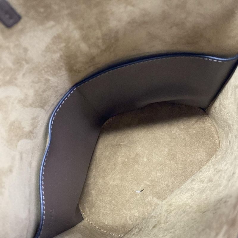 Loewe Gate Bucket Bag Dark Brown Dark