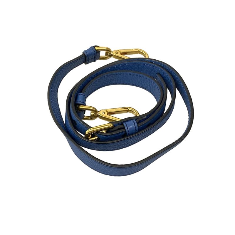 Prada Tote Blue Leather Tag