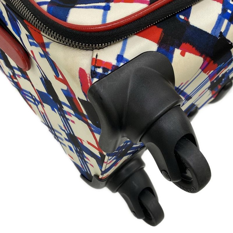 Chanel Carrier Bag Airline White Red Multi Vintage Silver Multi