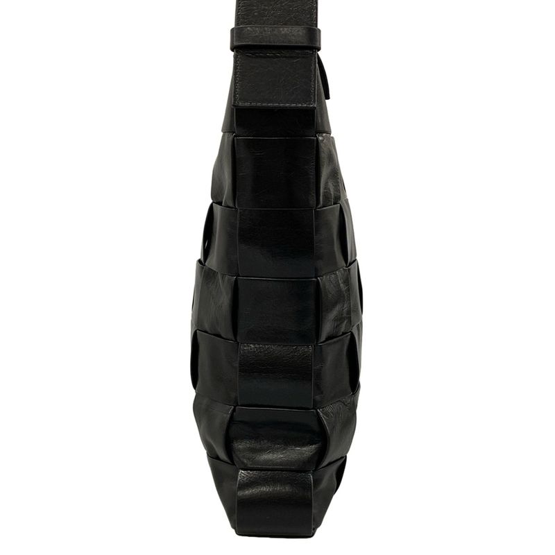 Bottega Veneta Shoulder Bag Cassette Black Leather