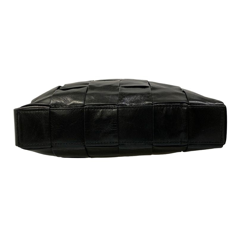 Bottega Veneta Shoulder Bag Cassette Black Leather