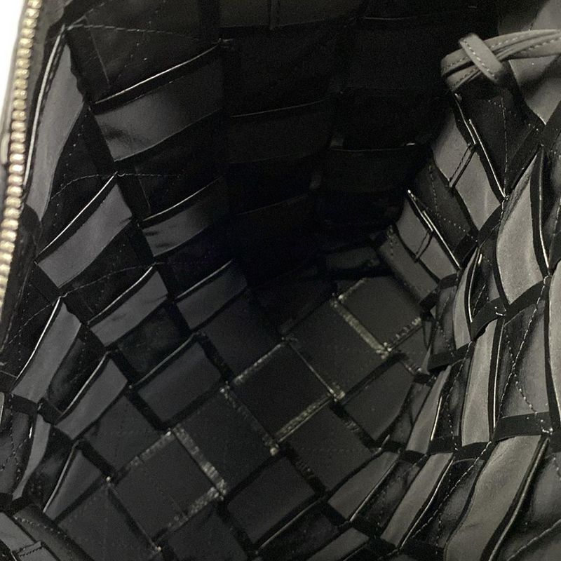 Bottega Veneta Shoulder Bag Cassette Black Leather