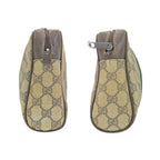 Gucci Vintage Sherry Clutch Beige Brown
